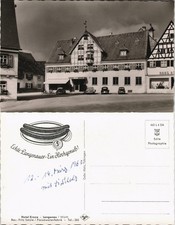Langenau Hotel Krone Bes.: Fritz Schüle / Fleischwarenfabrik 1963