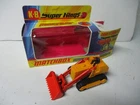 Matchbox Lesney Superkings K-8 Caterpillar Bulldozer- BLACK TREADS, boxed