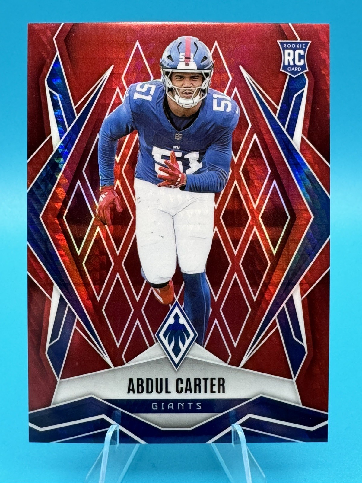 💥2025 Panini Phoenix - Abdul Carter #177 Red Hyper /399 (RC) New York Giants💥