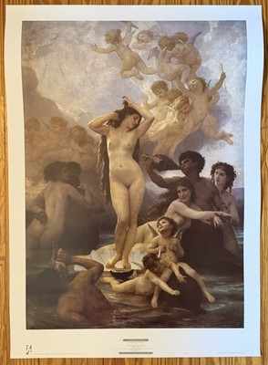The Birth Of Venus William Bouguereau Vintage 1991 Haddad s Fine Large Art Print