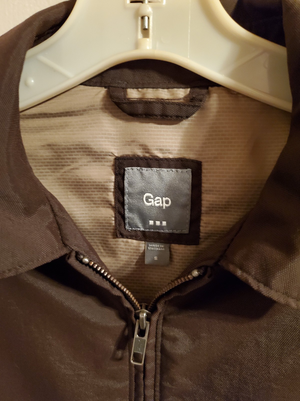 Gap Brown Jacket Mens Small NICE Polyester Nylon … - image 2