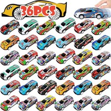 Speedy Panther 36 Pack Pull Back Toy Cars 1.25 x 2.75 x 0.85 inches, 36pcs