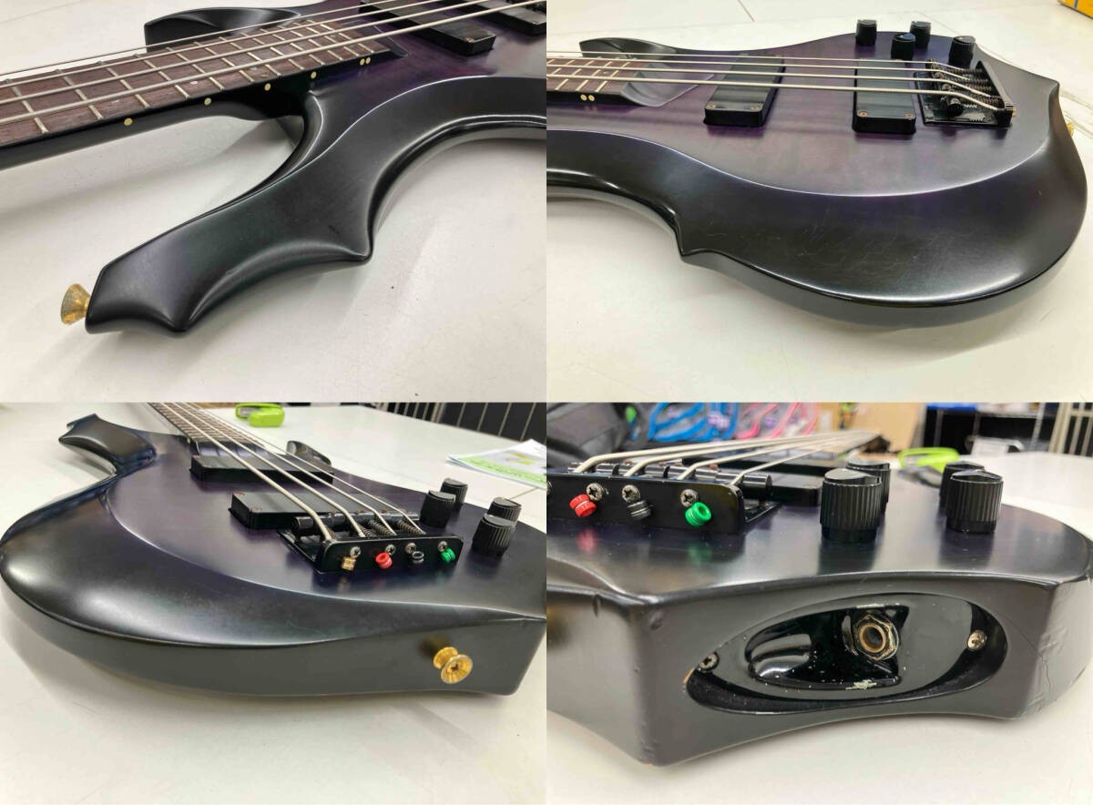 Electric Bass Guitar Edwards by ESP ET-98FR Quilted Top Purple