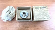 Early Brass Nickel Plated  Edison 2 Min Recorder w/Box for Edison Phonographs