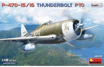 1/48 MiniArt #48039 P-47D-15/16 Razorback Thunderbolt Basic Kit PTO