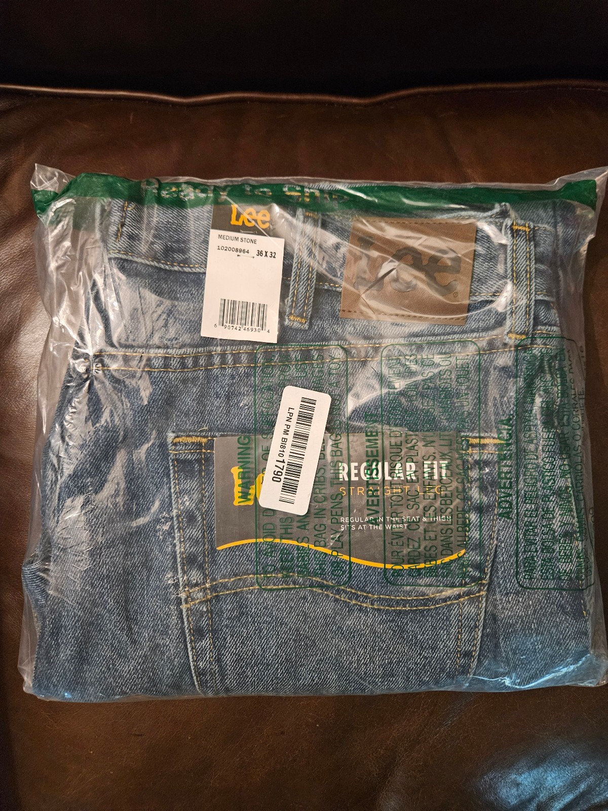 's Regular Fit Straight Leg Jeans | 36 X 32
