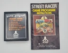 Street Racer Atari 2600 Video Game Cartridge w/Manual CX2612 Tested