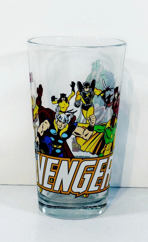 2007 Toon Tumblers Marvel The Avengers Hulk, Thor, Iron Man, Captain America,...