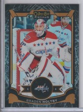 15-16 BRADEN HOLTBY 35/99 O-PEE-CHEE PLATINUM BASE BLACK ICE #97 CAPITALS