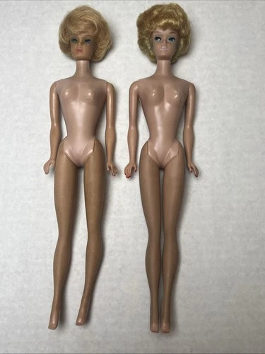 Vintage Barbie Lot of 2 Japan Straight Leg 1960s Mattel Blond Dolls