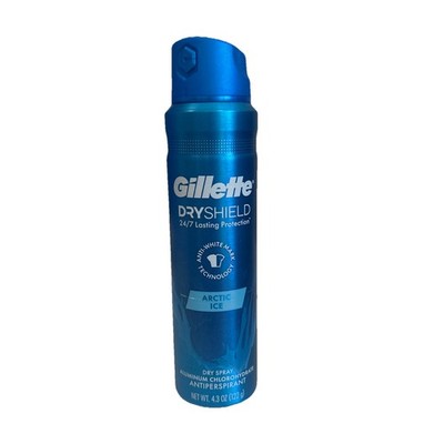 Gillette Dry Shield 24/7 Protection Arctic Ice Antiperspirant Dry Spray 4.3 oz