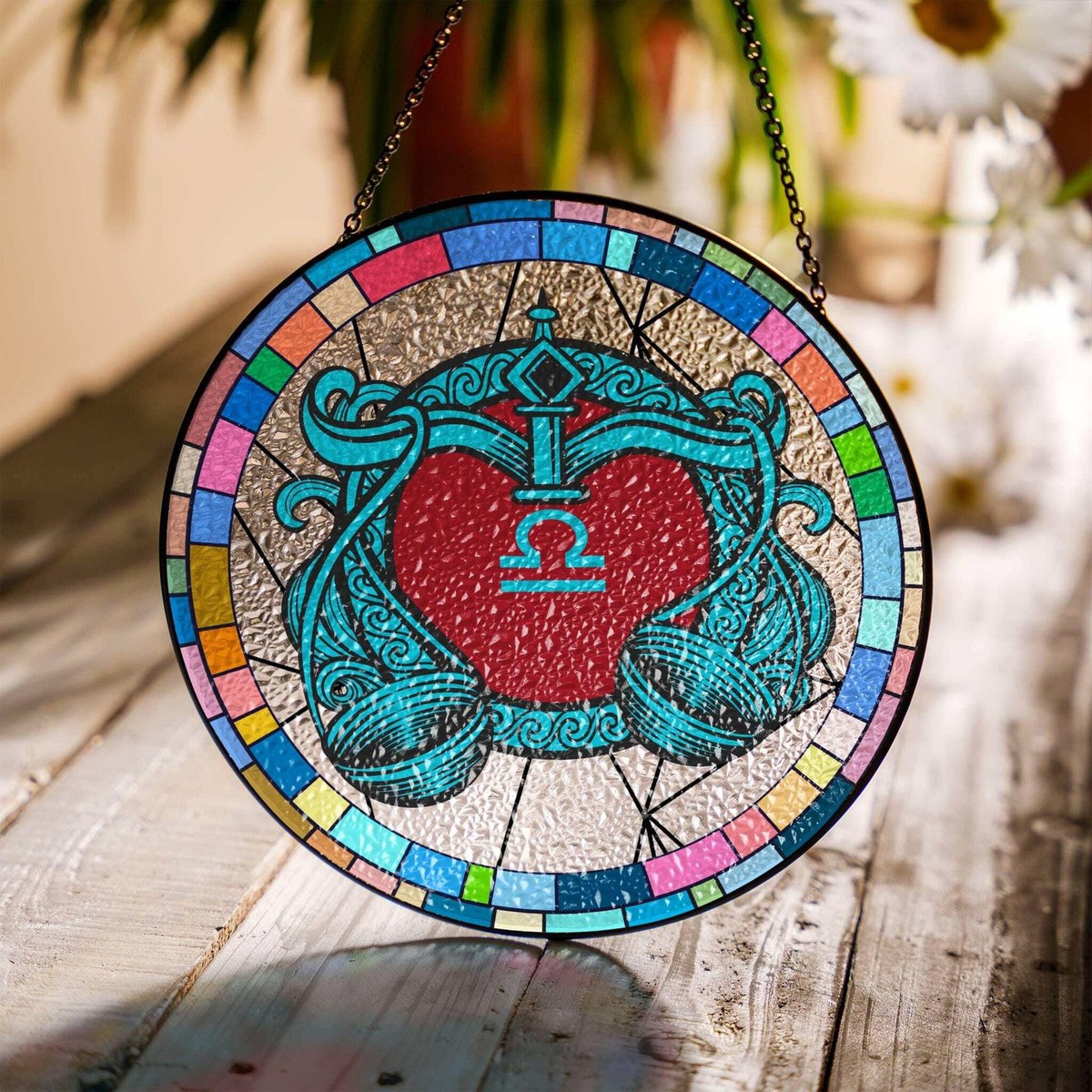 Gemini Stained Glass Zodiac SunCatcher LightCatcher Gemini Window Gemini Stained Glass Zodiac SunCatcher LightCatcher Gemini Window