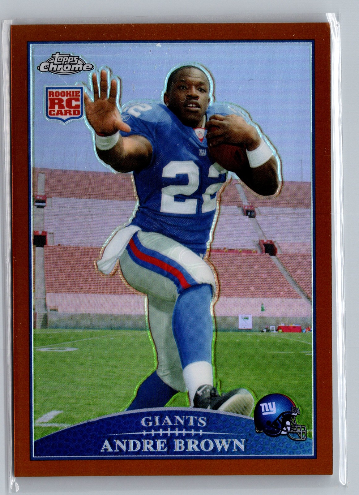 2009 Topps Chrome Copper Refractor /649 Andre Brown #TC153 Rookie