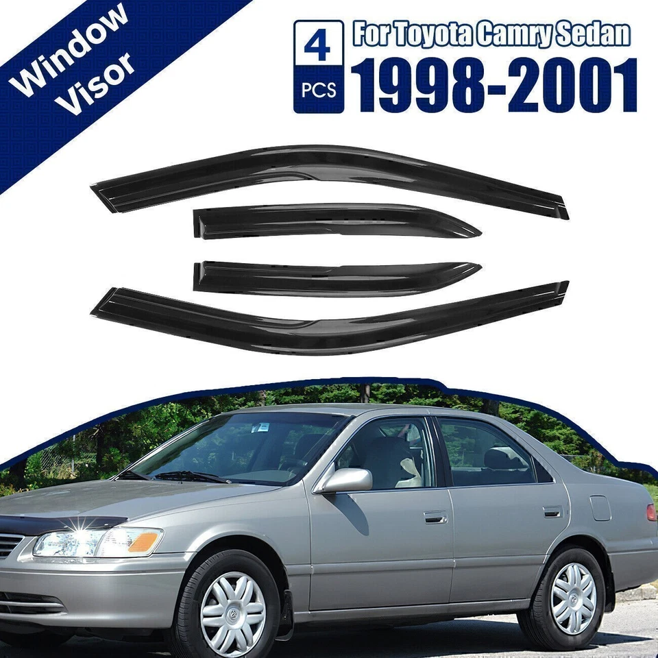 Para Toyota Camry 1997-2001 Viseras Ventana Ventilación Parasol Protectores de Lluvia Imcnxalqpjkw Foto 2 de 4