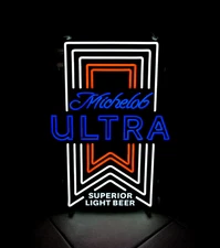 NEW MICHELOB ULTRA BEER LIGHT UP LED MOTION SIGN FLASHING 22.” X 32” Man Cave