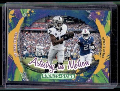2024 Panini Rookies & Stars Artistry in Motion Gold Davante Adams 10/10 Las