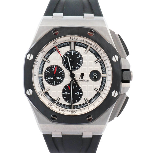 Audemars Piguet Royal Oak Offshore "Panda" 44mm Silver Chronograph Dial Watch#
