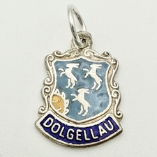 Vintage 925 Sterling Silver Dolgellau Travel Bracelet Charm Pendant