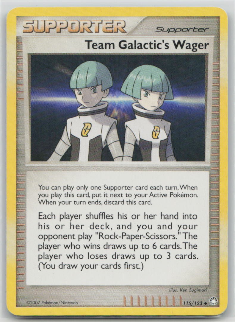 Team Galactic's Wager 115/123 Uncommon Mysterious Treasures Pokemon MP