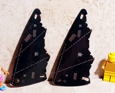 LEGO Sail BLACK Windsurf Halloween lot of 2 Water Fun Pirate Ship Plastic Print