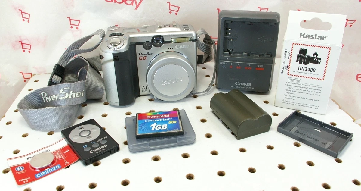 Preços baixos em Câmeras digitais Canon PowerShot G6 | eBay
