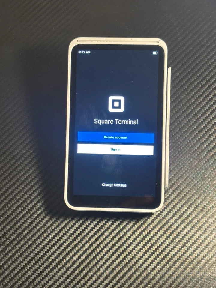 Terminal cuadrado de tarjeta de crédito SPD2-01 ¡con papel térmico y cable de alimentación! Foto 3 de 4