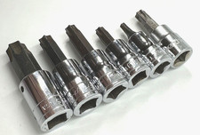 Snap On Tools Usa Torx Tip Set T27 - T55 38 Drive Socket Bit Driver Lot Star Snap On Tools Usa Torx Tip Set T27 - T55 38 Drive Socket Bit Driver Lot Star