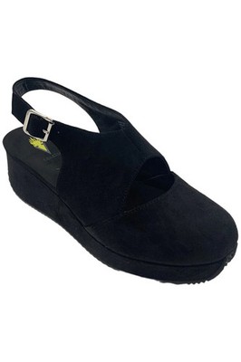 Volatile Women's Aurora Slingback Wedged Clogs Black