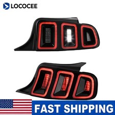For 2010-2014 Ford Mustang Full Led W Sequential Tail Lights Black Brake Lamps