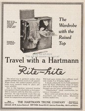 1913 Hartmann Rite Hite Wardrobe Trunk Luggage Specialists Small Baggage Art Ad