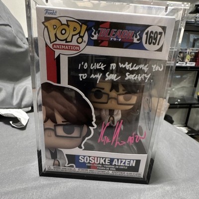 Funko Pop! Animation Bleach Sosuke Aizen #1697 Signed Vinyl Figure Boxed