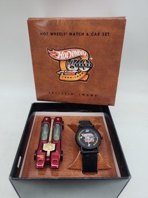 1998 Hot Wheels 30th Anniversary Exclusive Splittin Image & Collector Watch Set
