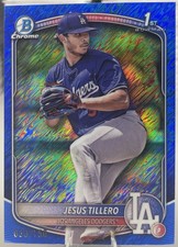 2025 Bowman Chrome 1st Jesus Tillero #/150 Blue Shimmer Refractor