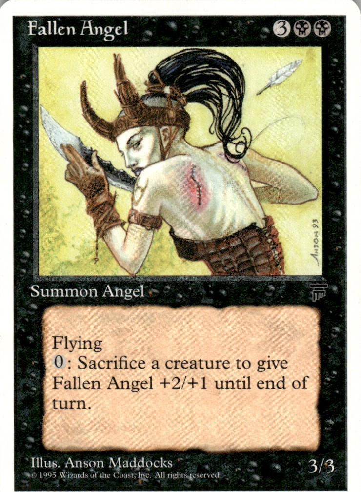 1994 Legends Magic The Gathering Fallen Angel LP