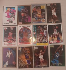 Vintage basketball cards bryant bird jordan