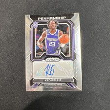 2022-23 Panini Prizm - Rookie Penmanship Keon Ellis #RP-KES (AU, RC)