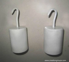 2 New Metal Large Weight for All Ribber Knitting Machine Brother Silver Reed 