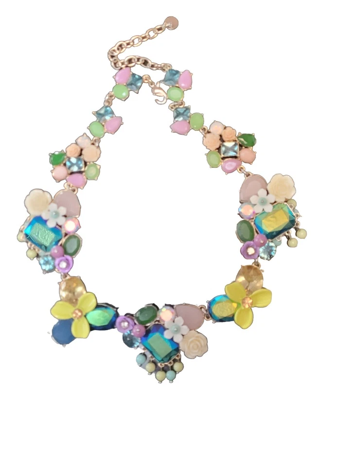 Collar Grueso Talbots Multi Floral Oprah Winfrey Magazine Resort Feliz Primavera Foto 2 de 4