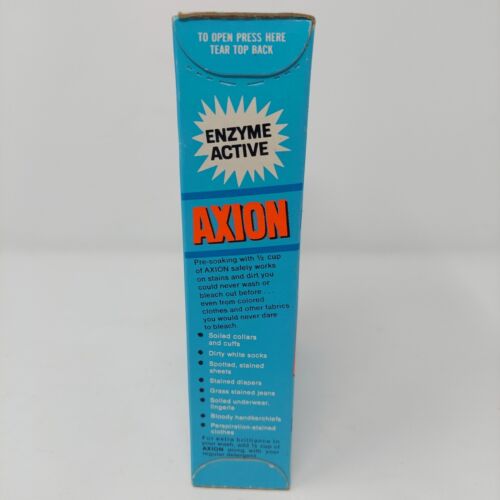 Detergente para lavandería Axion vintage Colgate Palmolive década de 1960 caja completa 12 oz - Imagen 3 de 12