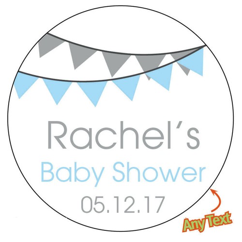 48 x BABY SHOWER Pegatinas Personalizadas Bunting Invitación Fiesta Bolso Mamá 888 - Imagen 3 de 4