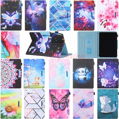 Universal Various 10.1" 9.7" 8" 7" Android Tablet Folio Stand Leather Case Cover