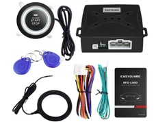 Sistema De Alarma Para Carro Auto Vehiculos Con Encendido y 2 Control Remoto Kit