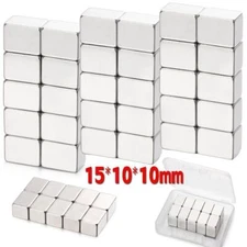 10/20/50Pcs 15*10*10mm N38 Magnets Block Cube Rare Earth Neodymium Magnetic