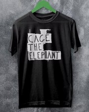 BASIC SHIRT Cage the Elephant band black T-shirt Unisex