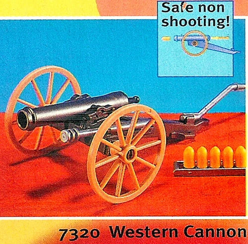 Playmobil 7320 Vintage Western Cannon - non-firing - mint in bag -  store stock