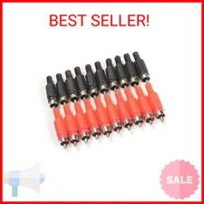 Honbay 20PCS Solder RCA Plug Male Audio Video Adapter Connector Professional