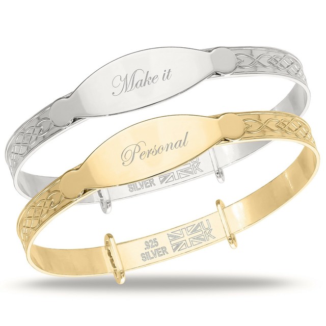 personalized baby bangle