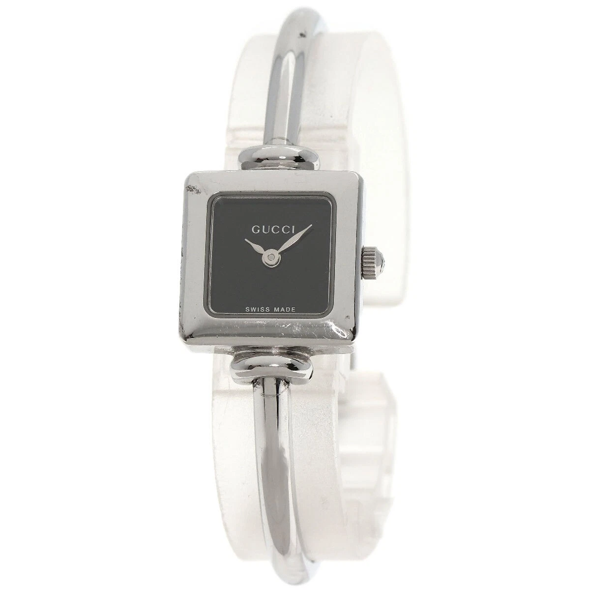 Montres femme GUCCI visage carré 1900L acier inoxydable/acier inoxydable