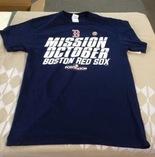 Delta Apparel Cotton Mens S Small Baseball Boston Red Sox T-Shirt 180 w/ MLB tag