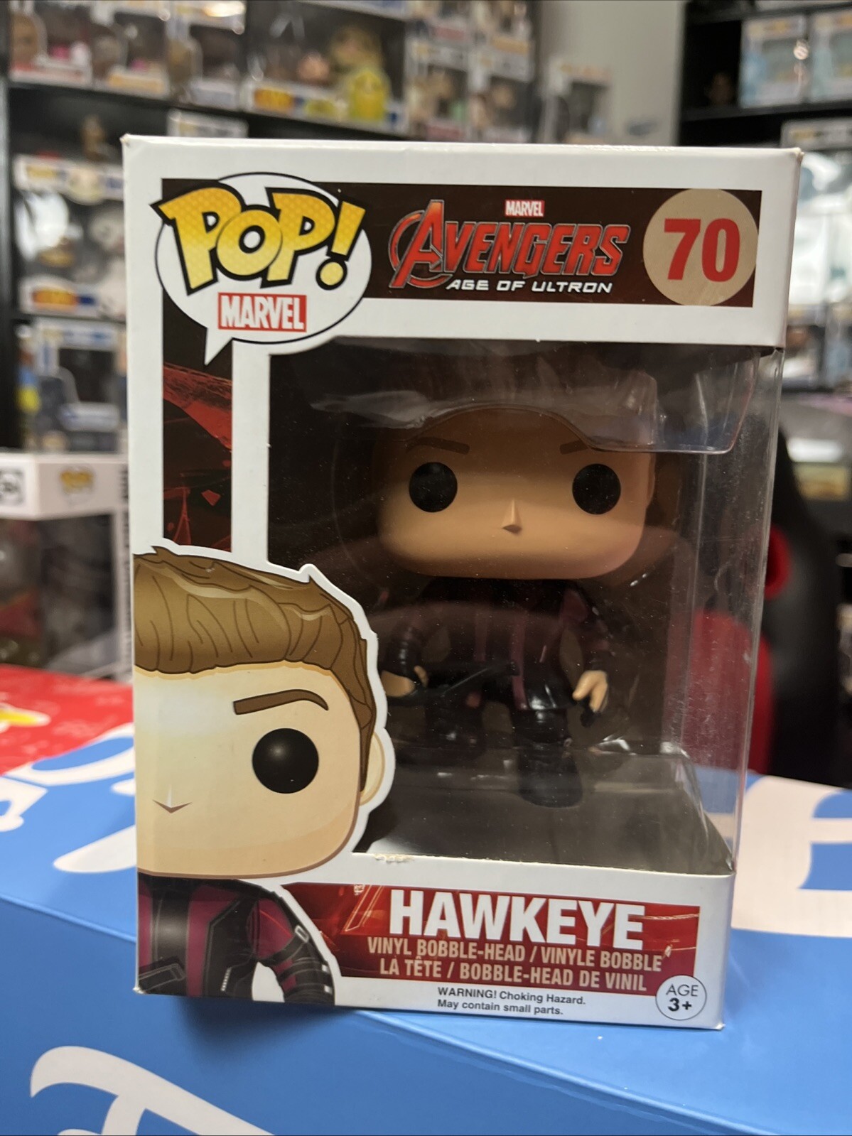 Funko POP Hawkeye Marvel Avengers Age of Ultron Collectible Figure with Box Wear
